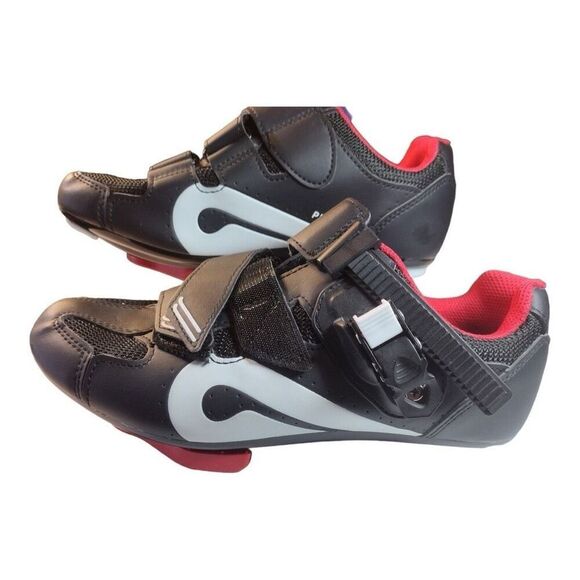Peloton Men's Size 9.5 Cycling Shoes Black Classic Clip In For Exercise Bike - Picture 2 of 12